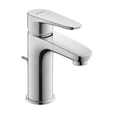 Immagine di Duravit B.1 miscelatore monocomando per lavabo taglia S con scarico e saltarello finitura cromo B11010001010