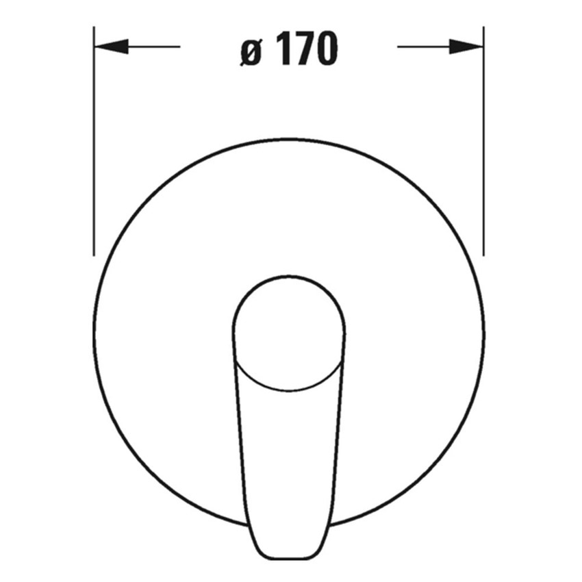 Immagine di Duravit B.1 miscelatore monocomando doccia a incasso, finitura cromo B14210010010