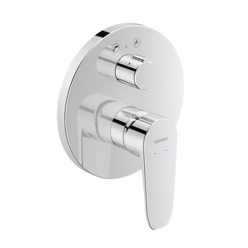 Immagine di Duravit B.1 miscelatore monocomando vasca a incasso con deviatore finitura cromo B15210012010