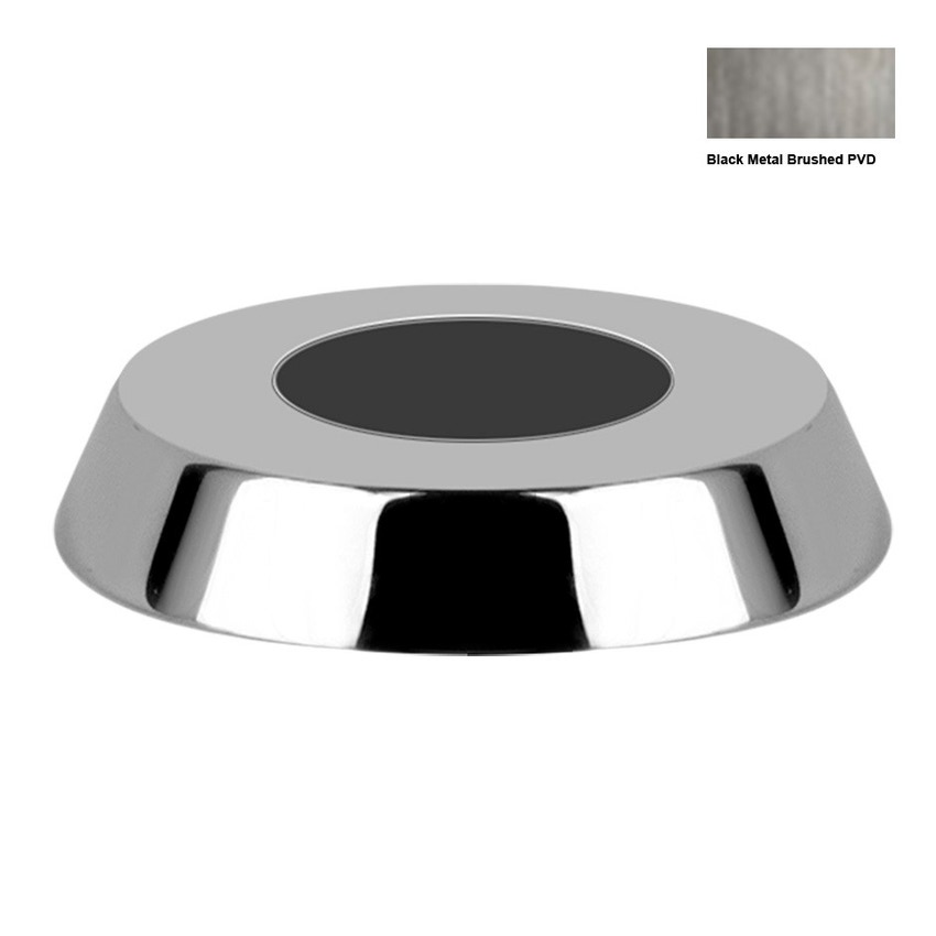 Immagine di Gessi CONO comando remoto elettronico per bocca da parete con tempo di apertura dell'acqua 15 sec con regolazione della temperatura e della portata tramite rubinetto sottolavabo finitura black metal brushed PVD 45109#707