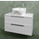 Immagine di Flaminia BOX base portalavabo sospesa, 2 cassetti, L.85 P.37 H.50 cm, con top e foro per lavabo da appoggio, finitura oj bianco BX814+BXPR38OJB