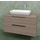 Flaminia BOX base portalavabo sospesa, 2 cassetti, L.95 P.37 H.50 cm, con top e foro per lavabo da appoggio, finitura oj canapa BX826+BXPR38OJC