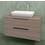 Immagine di Flaminia BOX base portalavabo sospesa, 2 cassetti, L.95 P.37 H.50 cm, con top e foro per lavabo da appoggio, finitura oj canapa BX826+BXPR38OJC