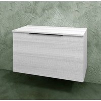 Immagine di Flaminia BOX base sospesa, 1 cassetto, L.85 P.37 H.50 cm, con top, finitura oj bianco BX426+BXPR38OJB