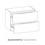 Immagine di Flaminia BOX base sospesa, 2 cassetti, L.70 P.37 H.50 cm, con top, finitura oj grigio BX424+BXPR38OJG