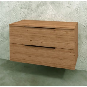 Immagine di Flaminia BOX base sospesa, 2 cassetti, L.85 P.37 H.50 cm, con top, finitura ok arly BX428+BXPR38ARL