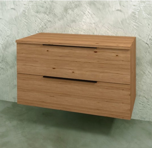 Immagine di Flaminia BOX base sospesa, 2 cassetti, L.85 P.37 H.50 cm, con top, finitura ok arly BX428+BXPR38ARL