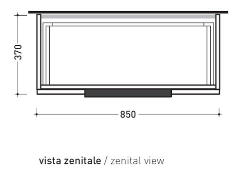 Immagine di Flaminia BOX base sospesa, 2 cassetti, L.85 P.37 H.50 cm, con top, finitura ok arly BX428+BXPR38ARL
