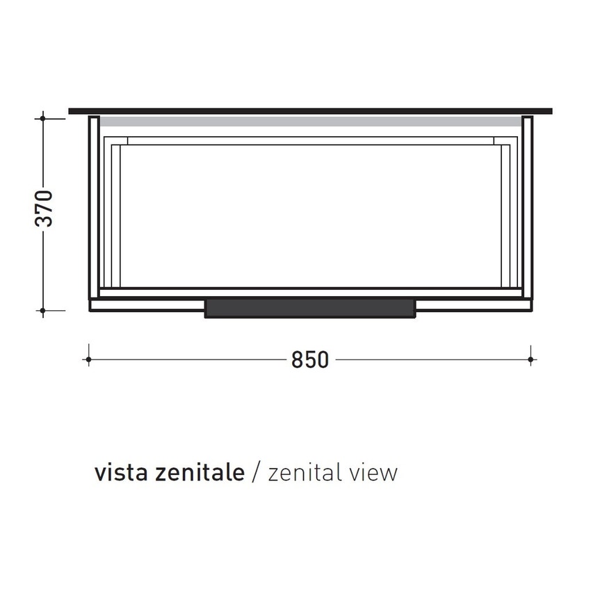 Immagine di Flaminia BOX base sospesa, 2 cassetti, L.85 P.37 H.50 cm, con top, finitura ok arly BX428+BXPR38ARL