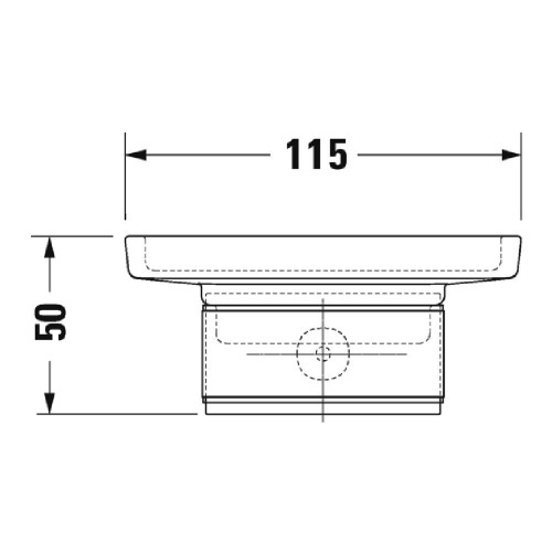 Immagine di Duravit KARREE portasapone in vetro satinato, finitura cromo 0099521000