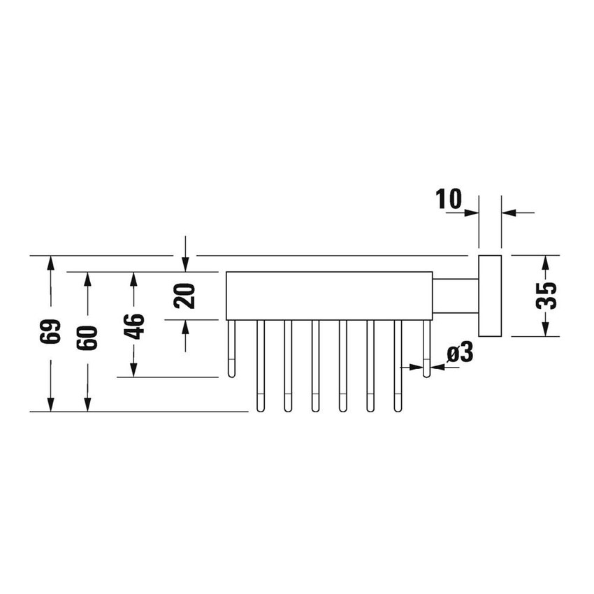 Immagine di Duravit KARREE griglia portasapone finitura cromo 0099531000