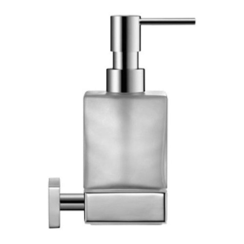 Immagine di Duravit KARREE dispenser portasapone in vetro satinato finitura cromo 0099541000