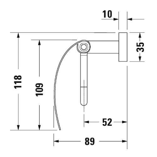 Immagine di Duravit KARREE portarotolo finitur cromo 0099551000