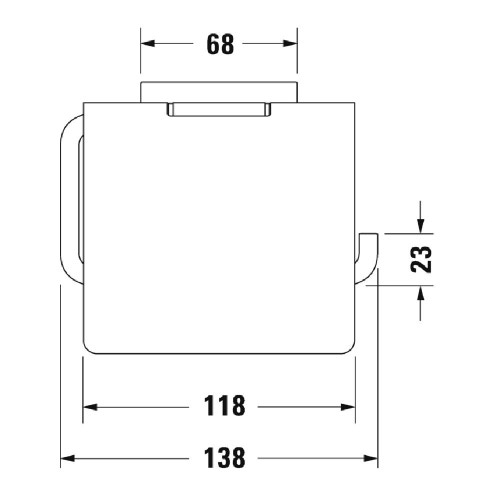 Immagine di Duravit KARREE portarotolo finitur cromo 0099551000