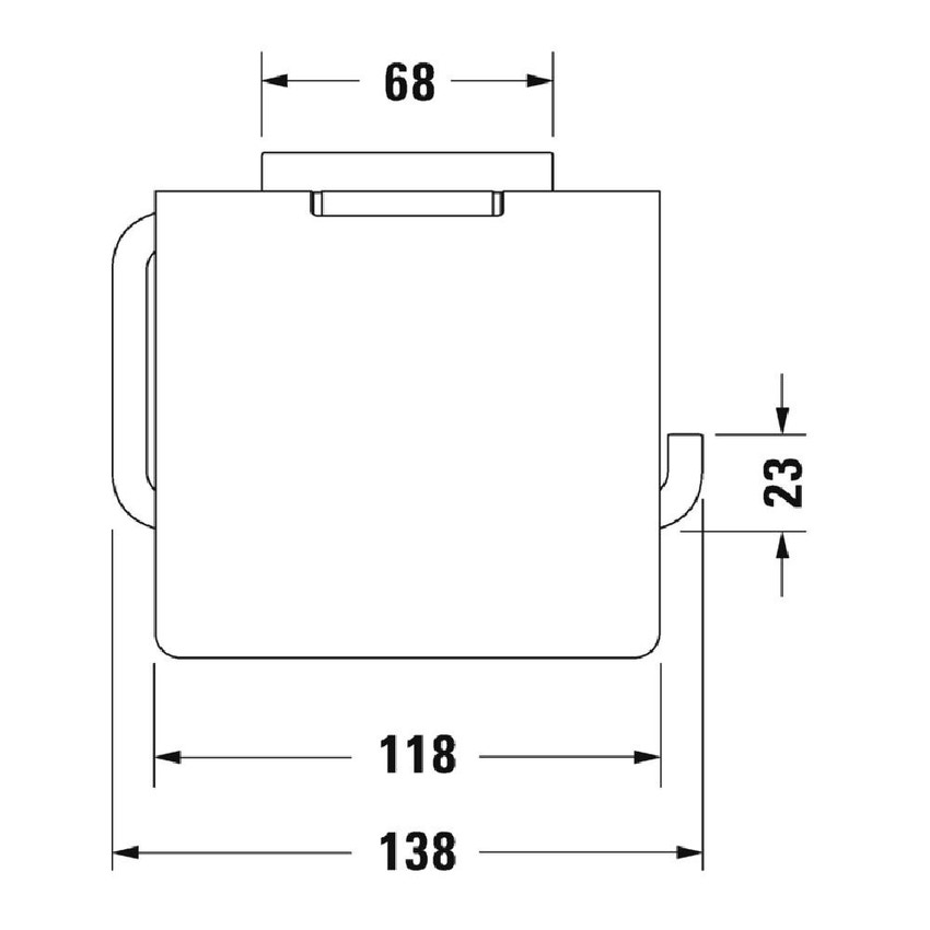 Immagine di Duravit KARREE portarotolo finitur cromo 0099551000