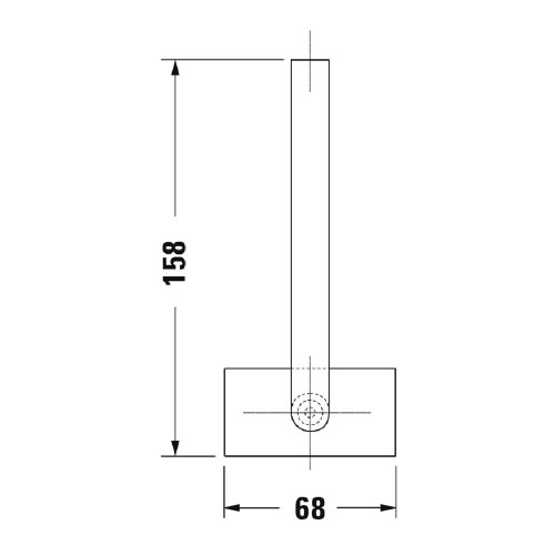 Immagine di Duravit KARREE portarotolo di scorta finitura cromo 0099561000