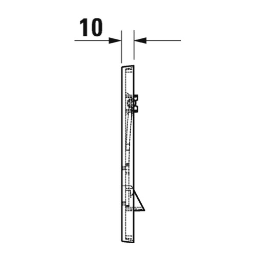 Immagine di Duravit DURASYSTEM placca di comando A1 per vaso finitura bianco WD5001011000