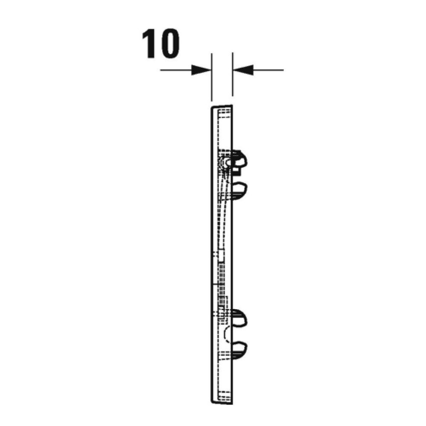 Immagine di Duravit DURASYSTEM placca di comando A1 per orinatoio finitura cromo WD5004021000