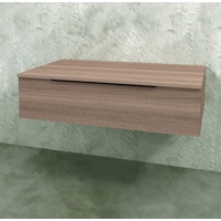 Immagine di Flaminia BOX base sospesa, 1 cassetto, L.105 P.50 H.25 cm, con top, finitura oj canapa BX287+BXPR51OJG