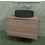 Immagine di Flaminia BOX base portalavabo sospesa, 1 cassetto, L.85 P.50 H.50 cm, con top e foro per lavabo da appoggio, finitura oj canapa BX811+BXPR51OJC