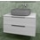 Immagine di Flaminia BOX base portalavabo sospesa, 2 cassetti, L.95 P.50 H.50 cm, con top e foro per lavabo da appoggio, finitura oj bianco BX827+BXPR51OJB