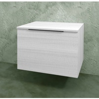 Immagine di Flaminia BOX base sospesa, 1 cassetto, L.70 P.50 H.50 cm, con top, finitura oj bianco BX423+BXPR51OJB