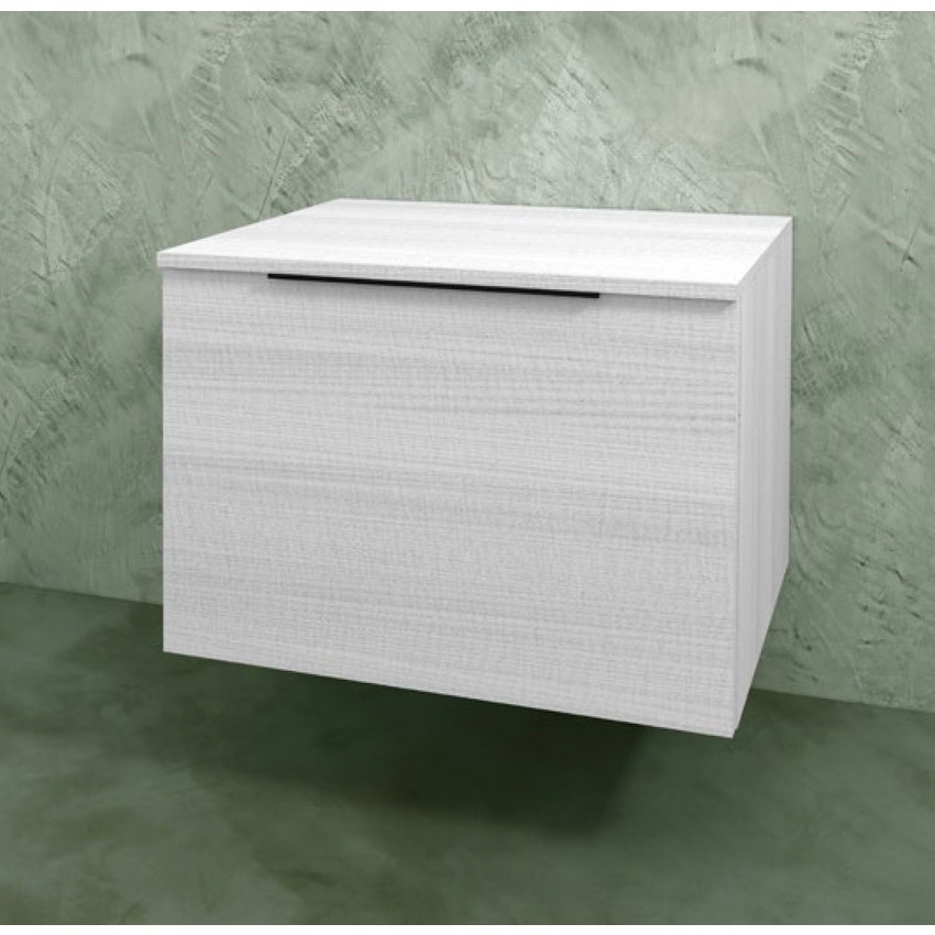 Immagine di Flaminia BOX base sospesa, 1 cassetto, L.70 P.50 H.50 cm, con top, finitura oj bianco BX423+BXPR51OJB