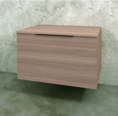 Immagine di Flaminia BOX base sospesa, 1 cassetto, L.85 P.50 H.50 cm, con top, finitura oj canapa BX427+BXPR51OJC