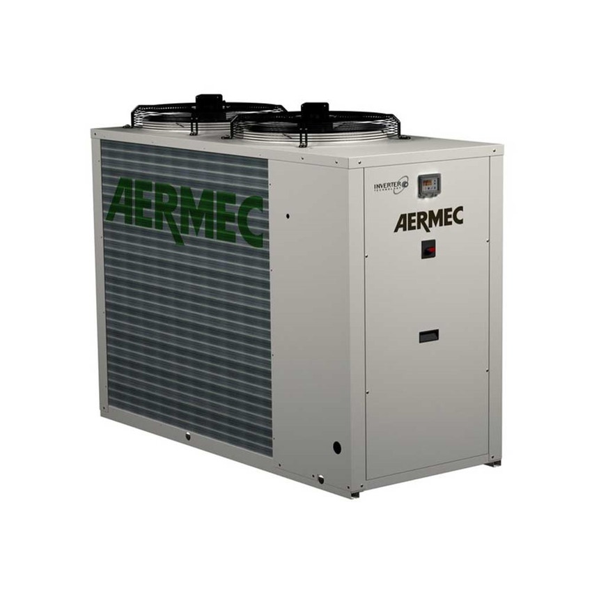 Immagine di Aermec ANLI 101 HX Pompa di calore reversibile aria/acqua con kit idronico Inverter trifase da esterno ANLI101HX°°°°T