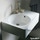Duravit SCOLA lavabo universale con troppopieno e bacino a sx con rivestimento in wondergliss finitura bianco 06846000111