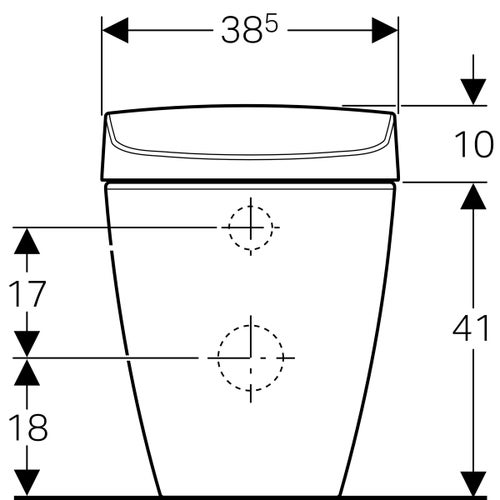 Immagine di Geberit ACQUACLEAN SELA wc a pavimento con funzione bidet finitura bianco alpino 146.170.11.1