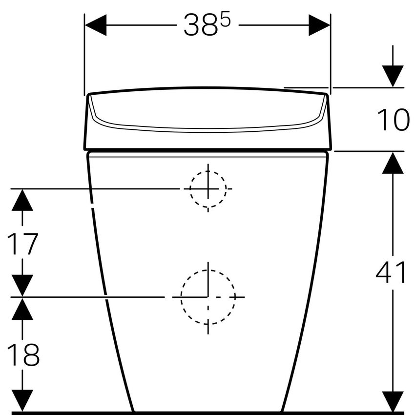 Immagine di Geberit ACQUACLEAN SELA wc a pavimento con funzione bidet finitura bianco alpino 146.170.11.1