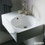 Immagine di Duravit SCOLA lavabo universale monoforo, bacino a destra, con troppopieno, con bordo per rubinetteria, lato inferiore smaltato, colore bianco 0685600011