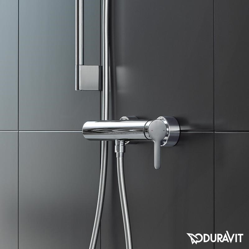Immagine di Duravit C.1 miscelatore monocomando esterno, per doccia, finitura cromo C14230000010