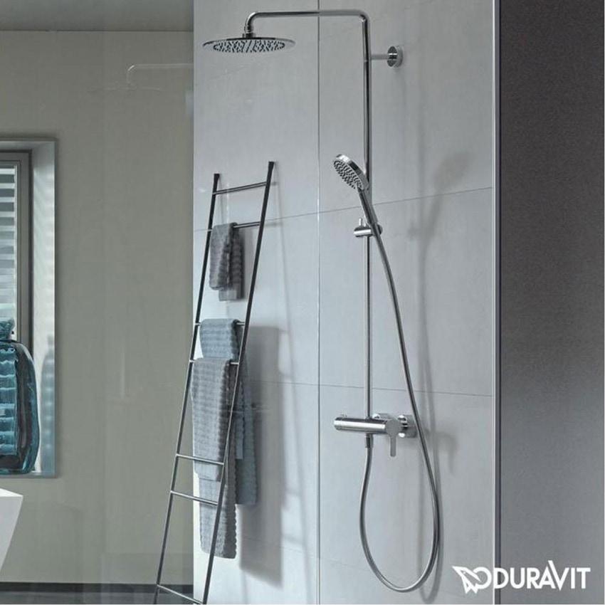 Immagine di Duravit C.1 set doccia, con miscelatore monocomando, finitura cromo C14280007010