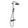 Duravit C.1 set doccia, con miscelatore monocomando, colore nero finitura opaco C14280007046