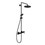 Immagine di Duravit C.1 set doccia, con miscelatore monocomando, colore nero finitura opaco C14280007046