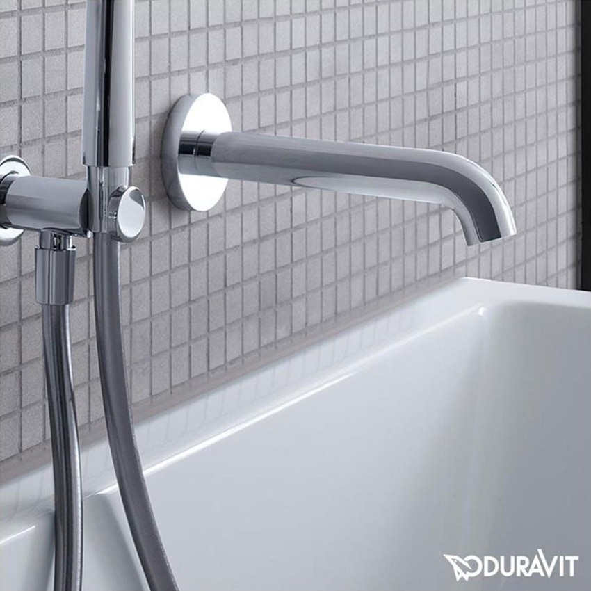 Immagine di Duravit C.1 bocca di erogazione rotonda, per vasca, finitura cromo C15240010010