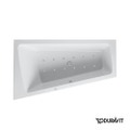 Immagine di Duravit  PAIOVA vasca idromassaggio L.170 P.100 cm, installazione ad angolo rientrante a sx con sistema aria, colore bianco 760212000AS0000