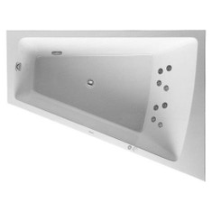 Immagine di Duravit PAIOVA vasca idromassaggio 180x140cm con pannello installazione ad angolo a dx con sistema a getto, colore bianco 760269000JS1000