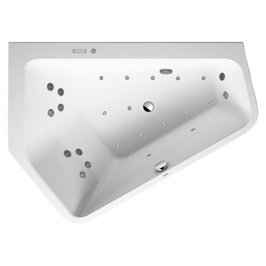 Immagine di Duravit PAIOVA 5 vasca idromassaggio 177x130cm installazione ad angolo integrata sx con sistema combi E, colore bianco 760390000CE1000