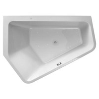 Immagine di Duravit PAIOVA 5 vasca idromassaggio 190x140cm installazione ad angolo integrata sx con sistema ad aria, colore bianco 760392000AS0000