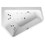 Immagine di Duravit PAIOVA 5 vasca idromassaggio 177x130cm installazione ad angolo a sx con sistema combi P, colore bianco 760394000CP1000