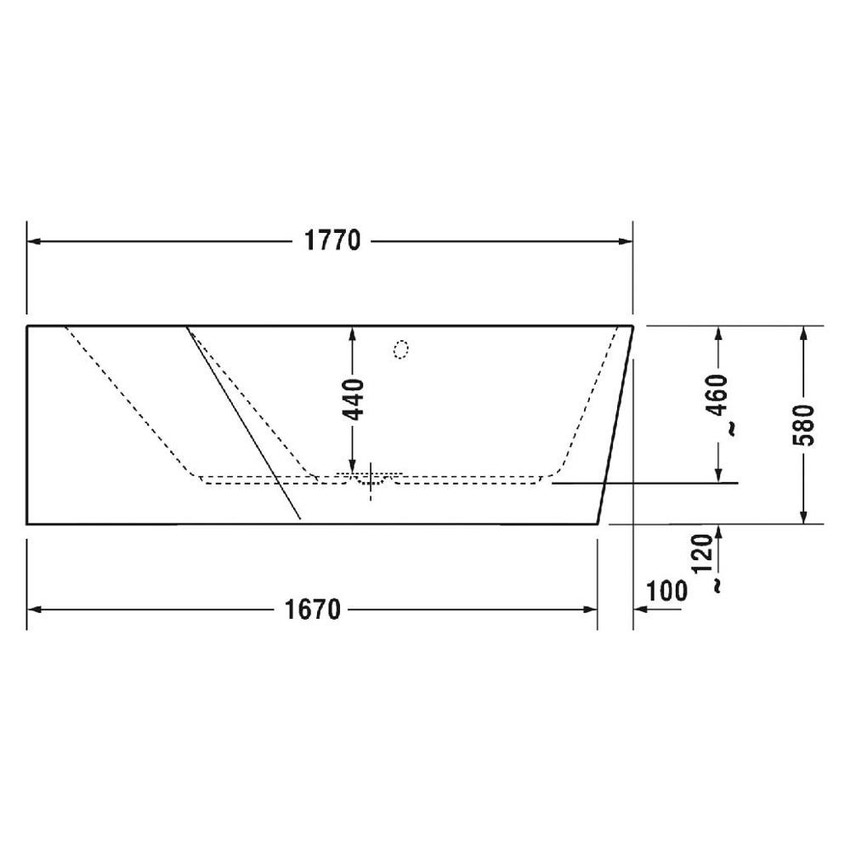 Immagine di Duravit PAIOVA 5 vasca idromassaggio 177x130cm installazione ad angolo a sx con sistema a getto, colore bianco 760394000JS1000
