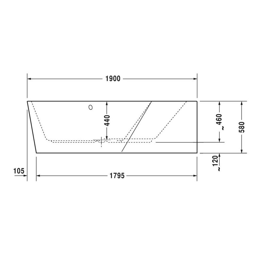 Immagine di Duravit PAIOVA 5 vasca idromassaggio 190x140cm installazione ad angolo a dx con sistema combi E, colore bianco 760397000CE1000