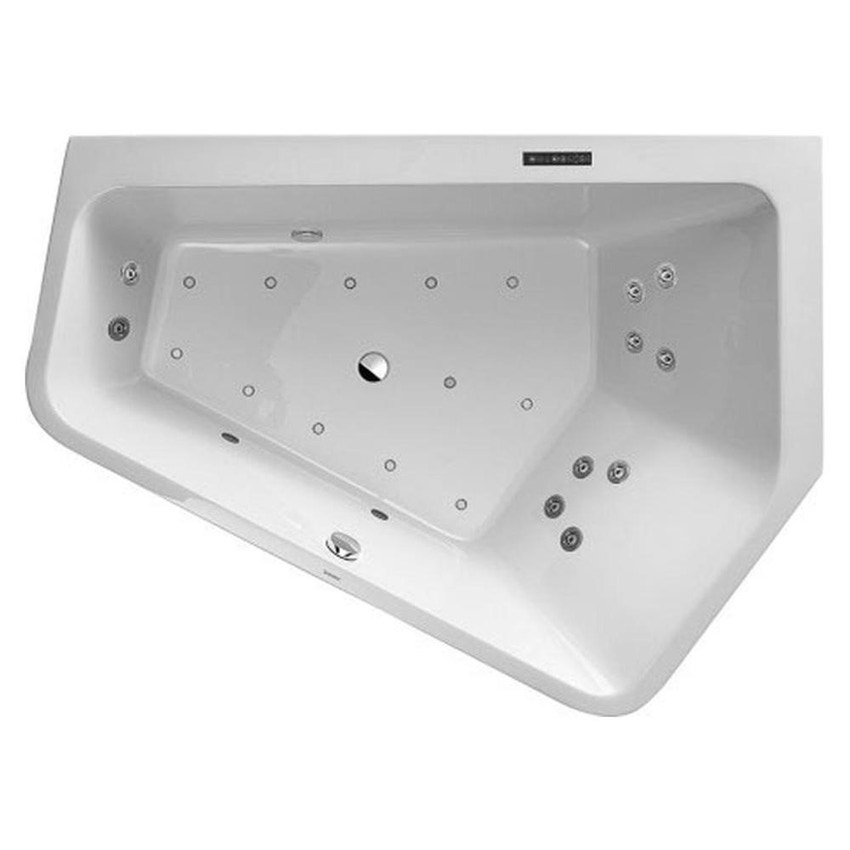 Immagine di Duravit PAIOVA 5 vasca idromassaggio 190x140cm installazione ad angolo a dx con sistema combi L, colore bianco 760397000CL1000