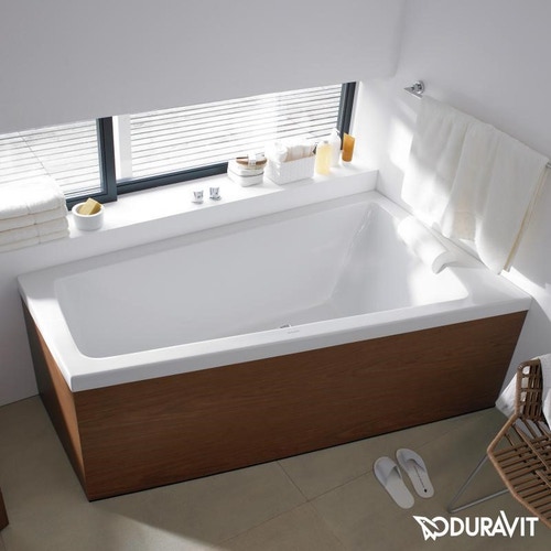 Immagine di Duravit PAIOVA vasca da bagno a incasso L.170 P.100 cm, installazione ad angolo dx, colore bianco 700213000000000