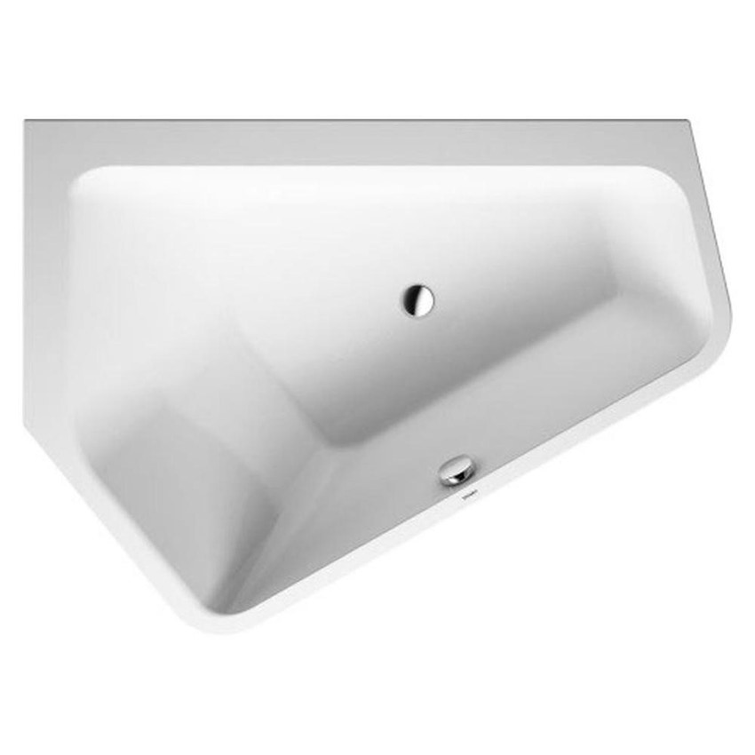 Immagine di Duravit PAIOVA 5 vasca L.177 P.130 cm, con pannello integrato e installazione angolare a sx, colore bianco 700394000000000