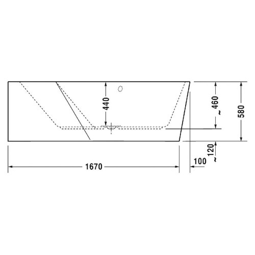 Immagine di Duravit PAIOVA 5 vasca L.177 P.130 cm, con pannello integrato e installazione angolare a sx, colore bianco 700394000000000