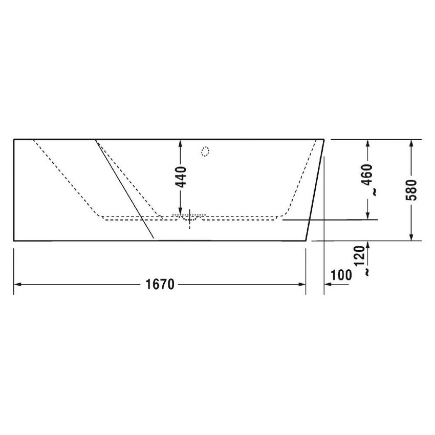 Immagine di Duravit PAIOVA 5 vasca L.177 P.130 cm, con pannello integrato e installazione angolare a sx, colore bianco 700394000000000
